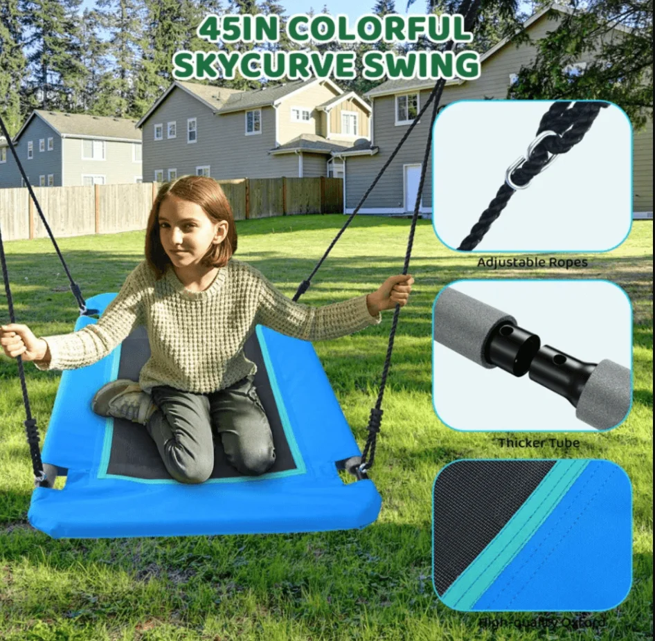 660lbs Heavy Duty Swing Set With 1 Platform Swing, 2 Belt Swings thumbnail 5