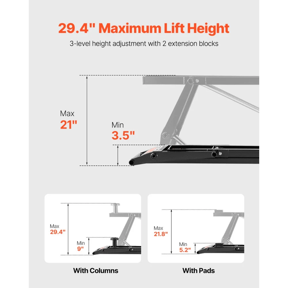7000 lbs Car Lift Adjustable Car Lifts with Remote Control for Home thumbnail 5
