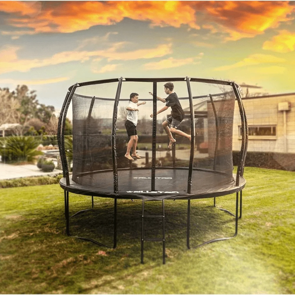 ALLSTAR 10 Trampoline Outdoor Backyard Play Equipment with Net & Ladder thumbnail 2