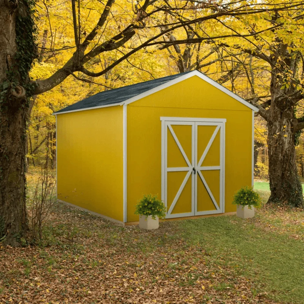 Astoria 12 ft. x 12 ft. Outdoor Wood Storage Shed thumbnail 4