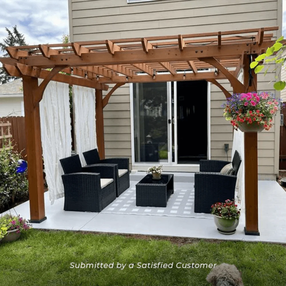 Backyard Discovery 12′ x 10′ Cedar Pergola thumbnail 2