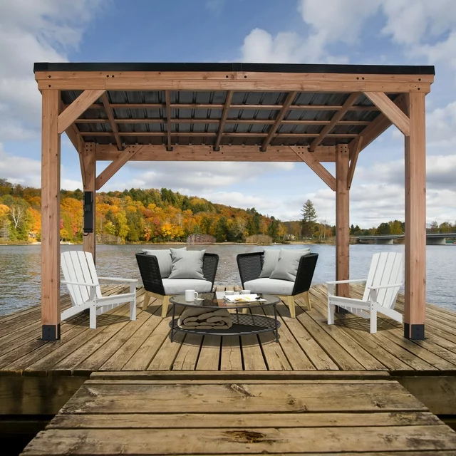 Backyard Discovery 12′ x 9.5′ Arcadia Gazebo thumbnail 3