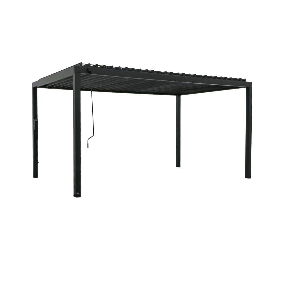 Backyard Discovery Sarasota Galvanized Steel Louvered Pergola