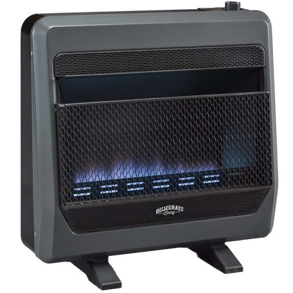 Bluegrass Living Natural Gas Vent Free Blue Flame Gas Space Heater With Blower and Base Feet – 30,000 BTU, T-Stat Control – Model# B30TNB-BB thumbnail 3