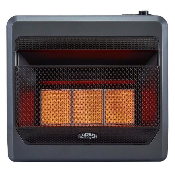 Bluegrass Living Propane Gas Vent Free Infrared Gas Space Heater With Blower and Base Feet – 28,000 BTU, T-Stat Control – Model# B28TPIR-BB thumbnail 6