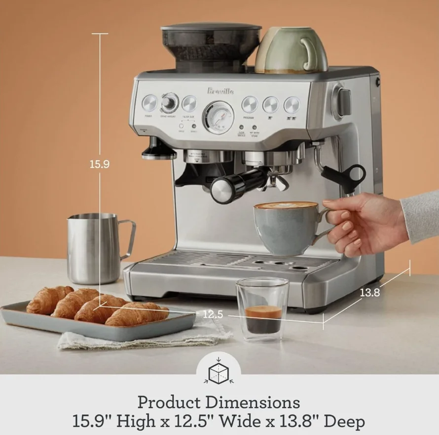 Breville Barista Express – Brushed Stainless Steel | From Beans to Espresso in Under a Minute thumbnail 3