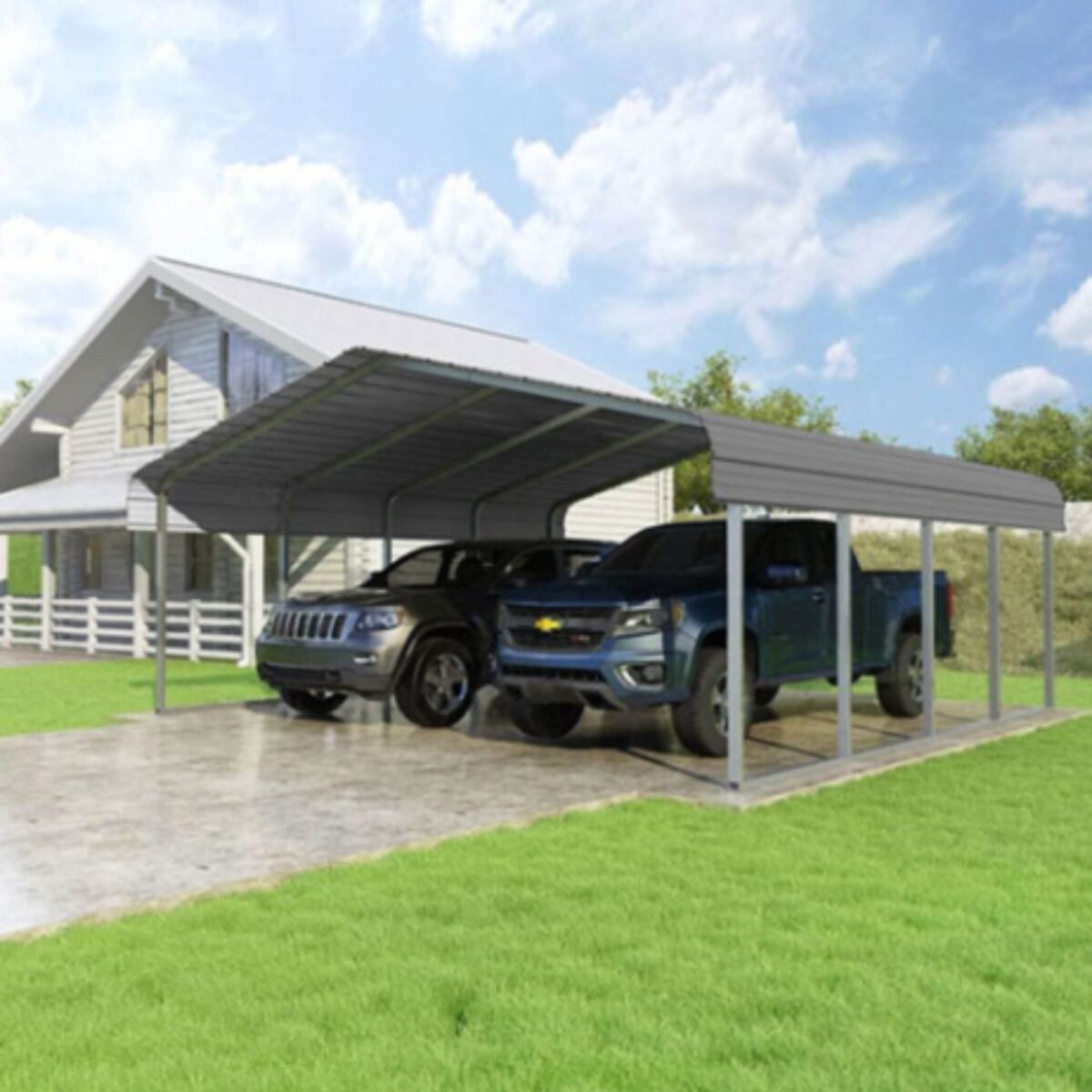 Classic Carport 20’W x 20’L x 7’H thumbnail 4