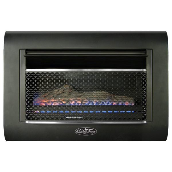 Duluth Forge Dual Fuel Ventless Linear Wall Gas Fireplace With Log – 26,000 BTU, T-Stat Control – Model# DF300L thumbnail 2