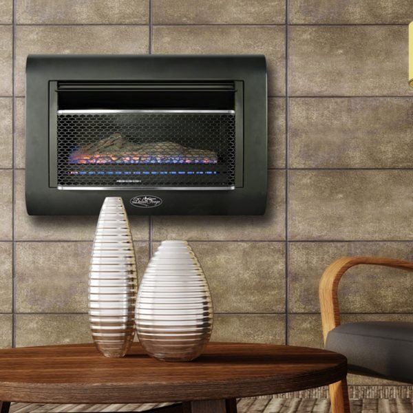 Duluth Forge Dual Fuel Ventless Linear Wall Gas Fireplace With Log – 26,000 BTU, T-Stat Control – Model# DF300L thumbnail 3