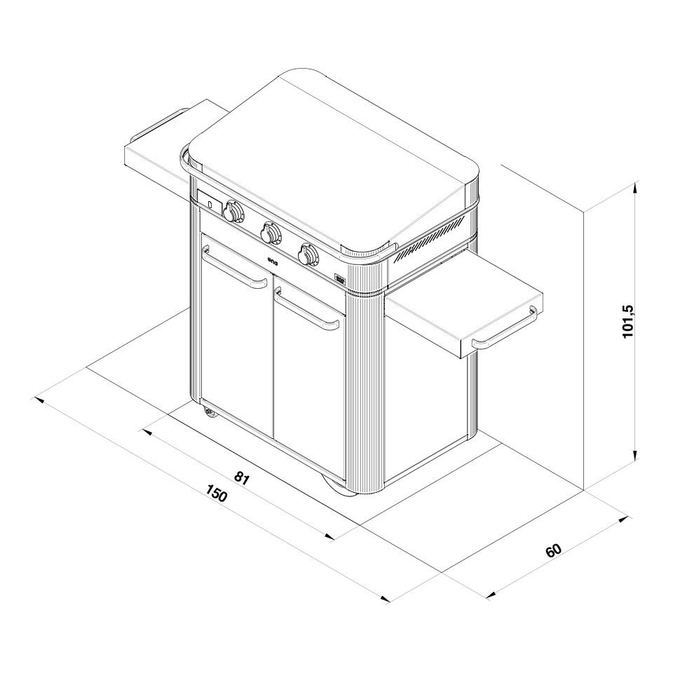 Enosign 80 Cart Stainless Steel thumbnail 5