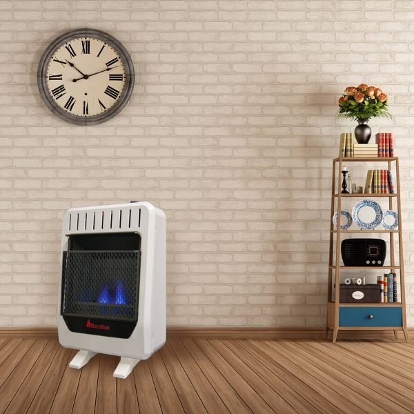 Factory Reconditioned Blue Flame Gas Heater – 10,000 BTU, Dual Fuel – Model# BF10M-B-R thumbnail 4