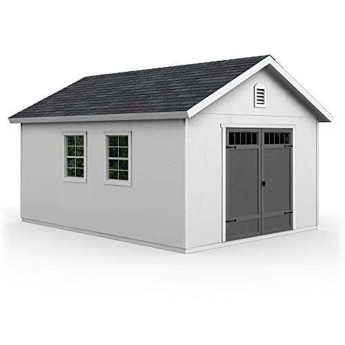 Handy Home Products Scarsdale 12×16 Do-it-Yourself Wooden Storage Shed with Floor thumbnail 2