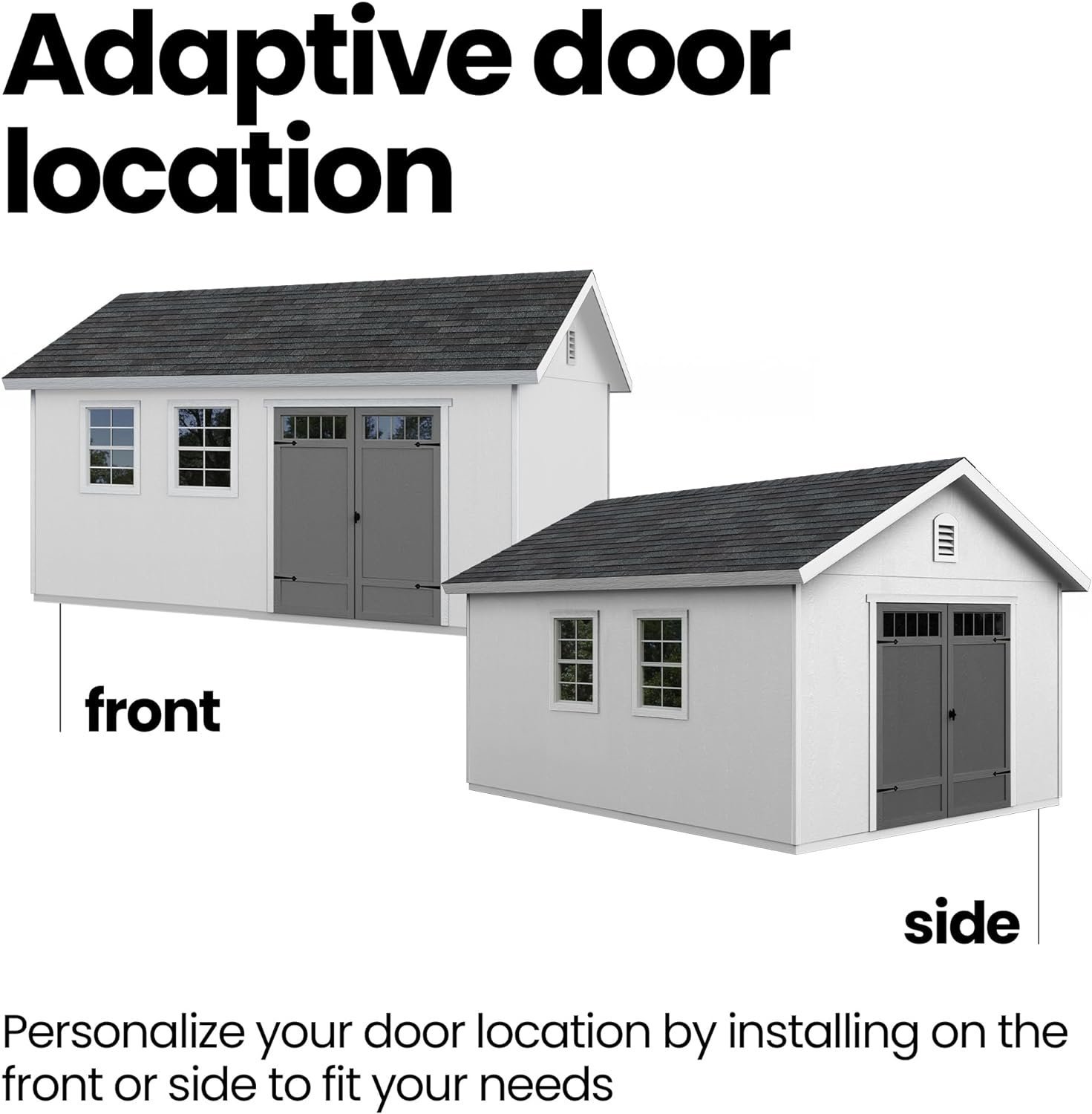 Handy Home Products Scarsdale 12×16 Do-it-Yourself Wooden Storage Shed with Floor thumbnail 3