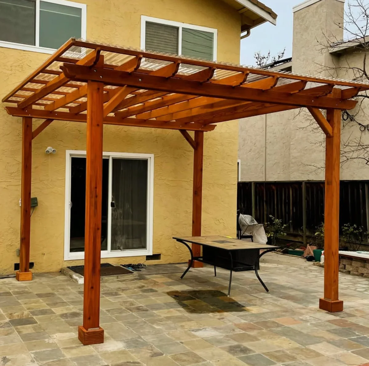 16 Ft. X 16 Ft. Pacific Douglas Fir Wood Traditional Pergola