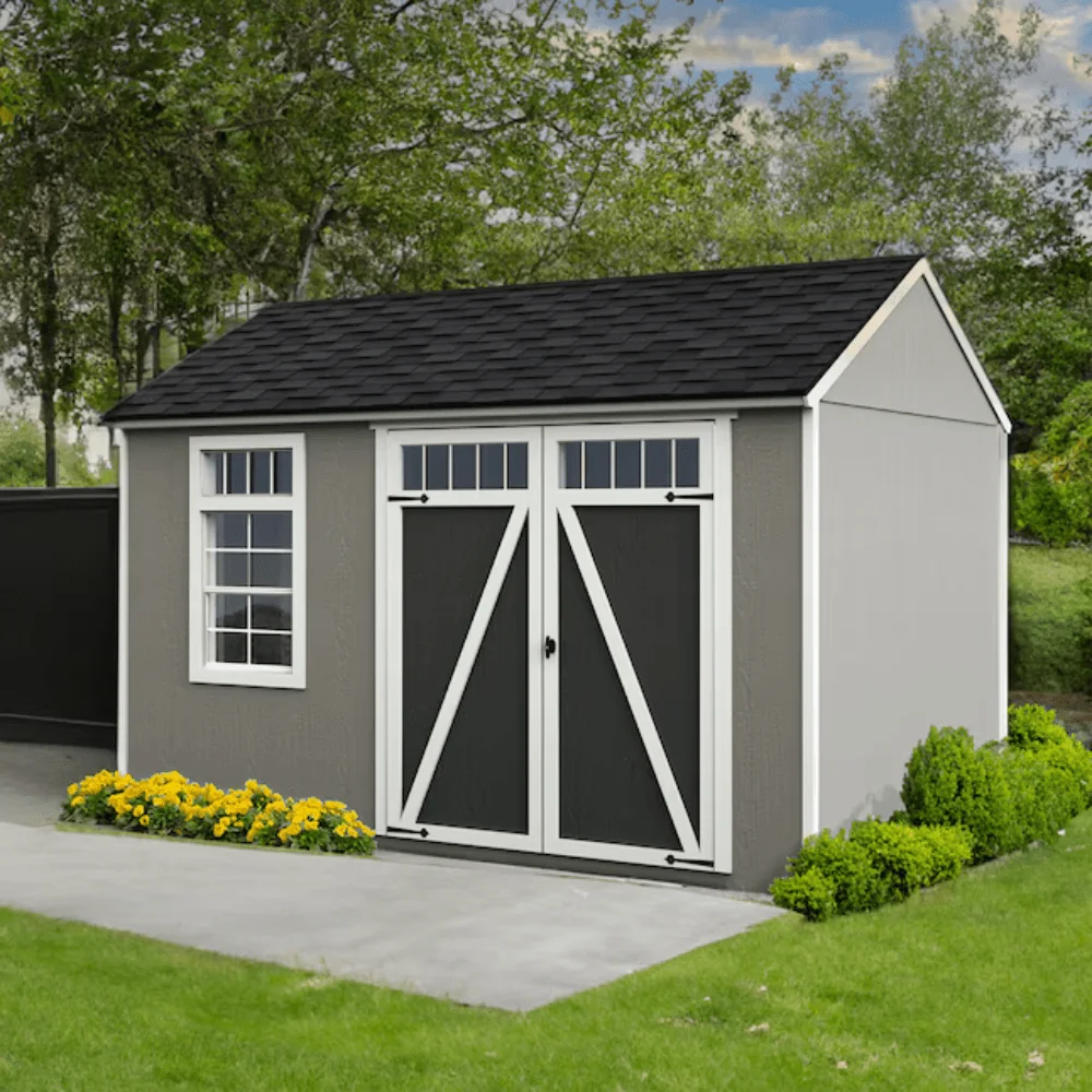 Heartland Coronado 12-ft x 8-ft Gable Style Wood Outdoor Storage Shed with Windows and Doors thumbnail 2
