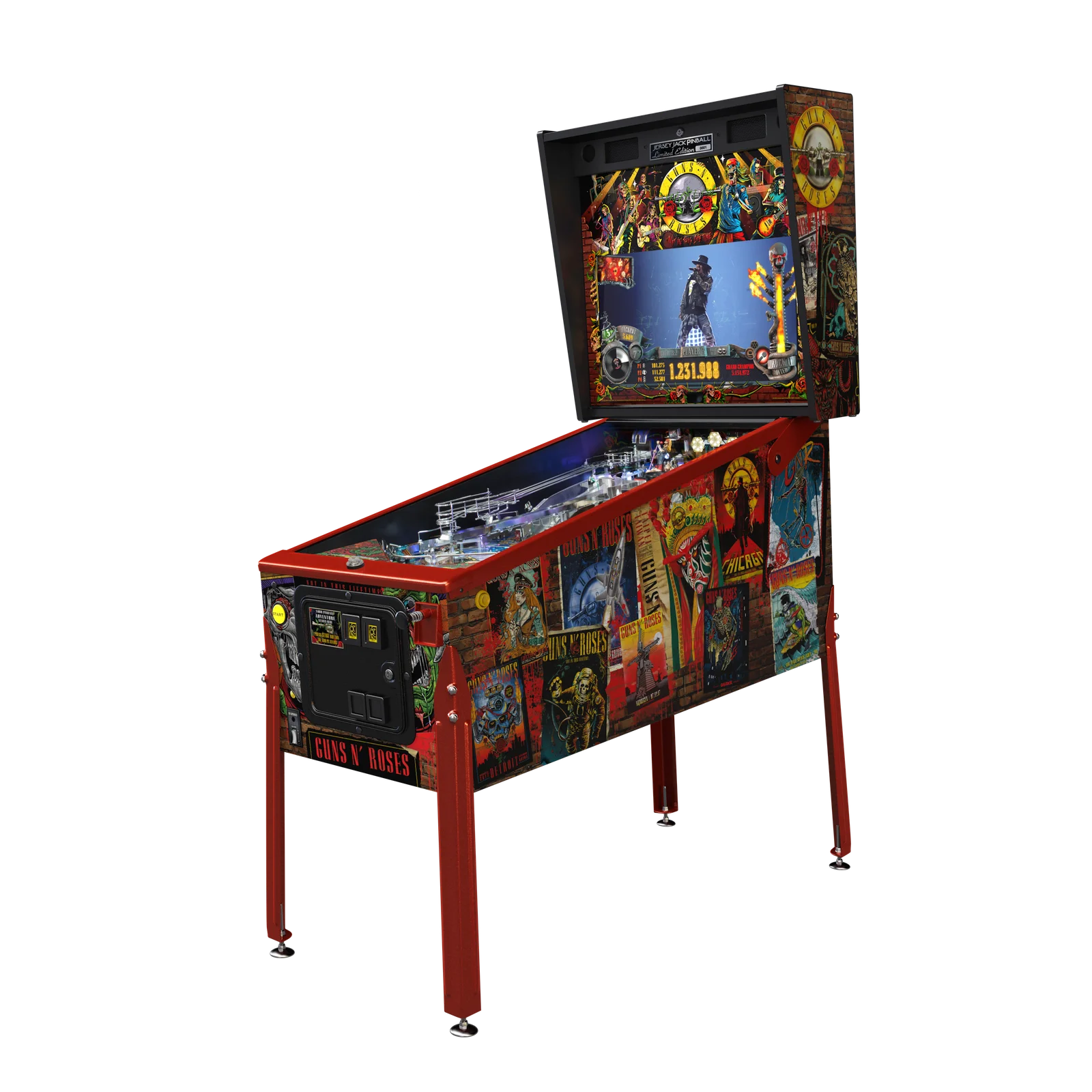 JJP Guns N’ Roses Limited Edition Pinball Machine thumbnail 3