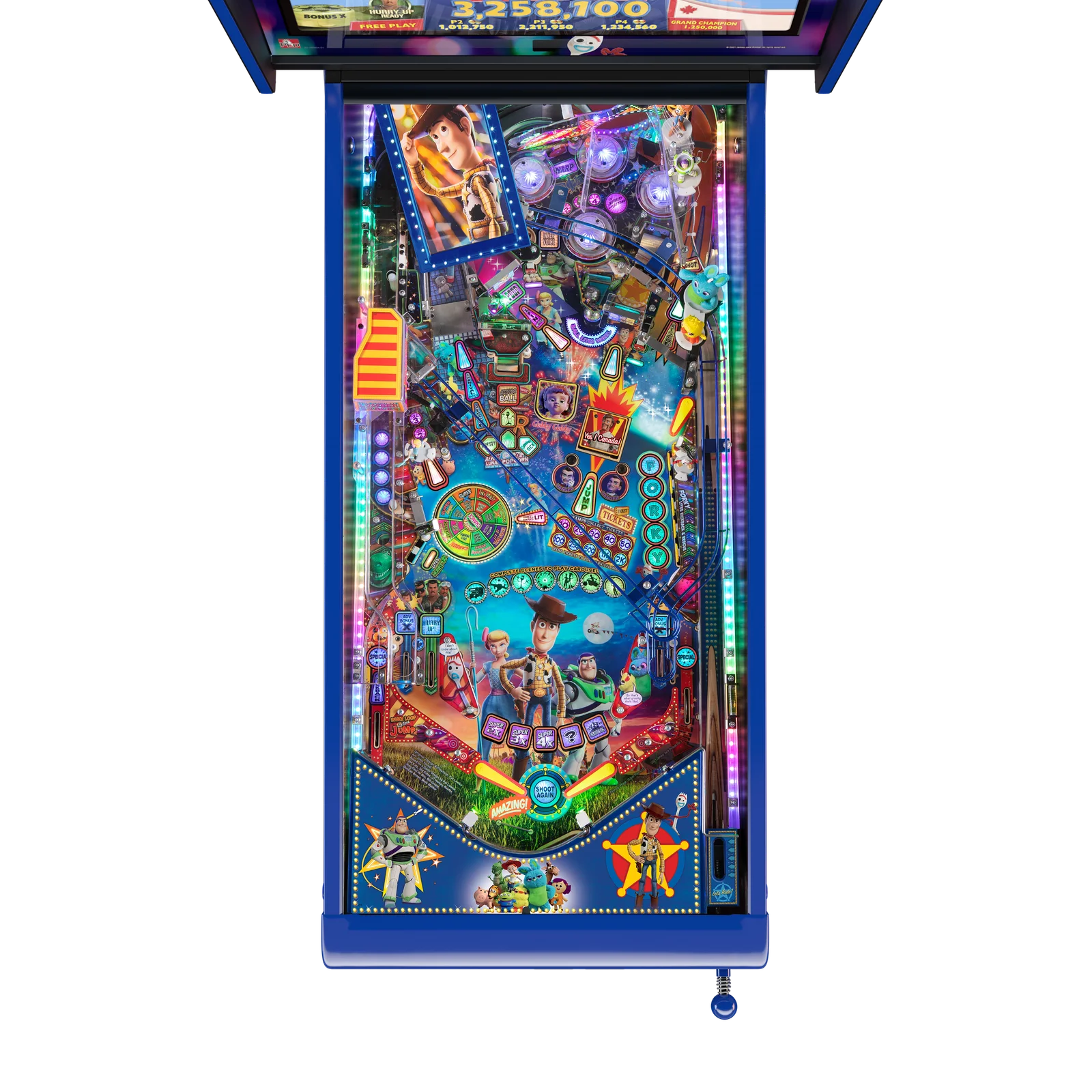 JJP Toy Story 4 Limited Edition Pinball Machine