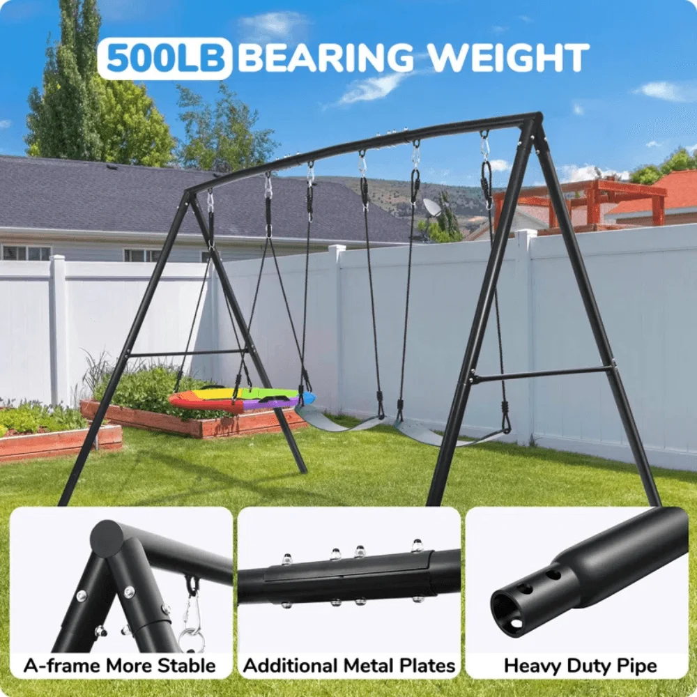Klo Kick Metal Swing Set with 3 Swings thumbnail 3