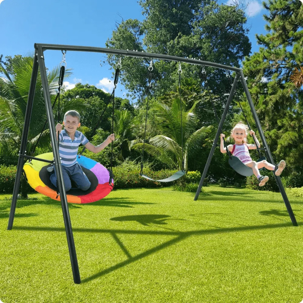 Klo Kick Metal Swing Set with 3 Swings thumbnail 6