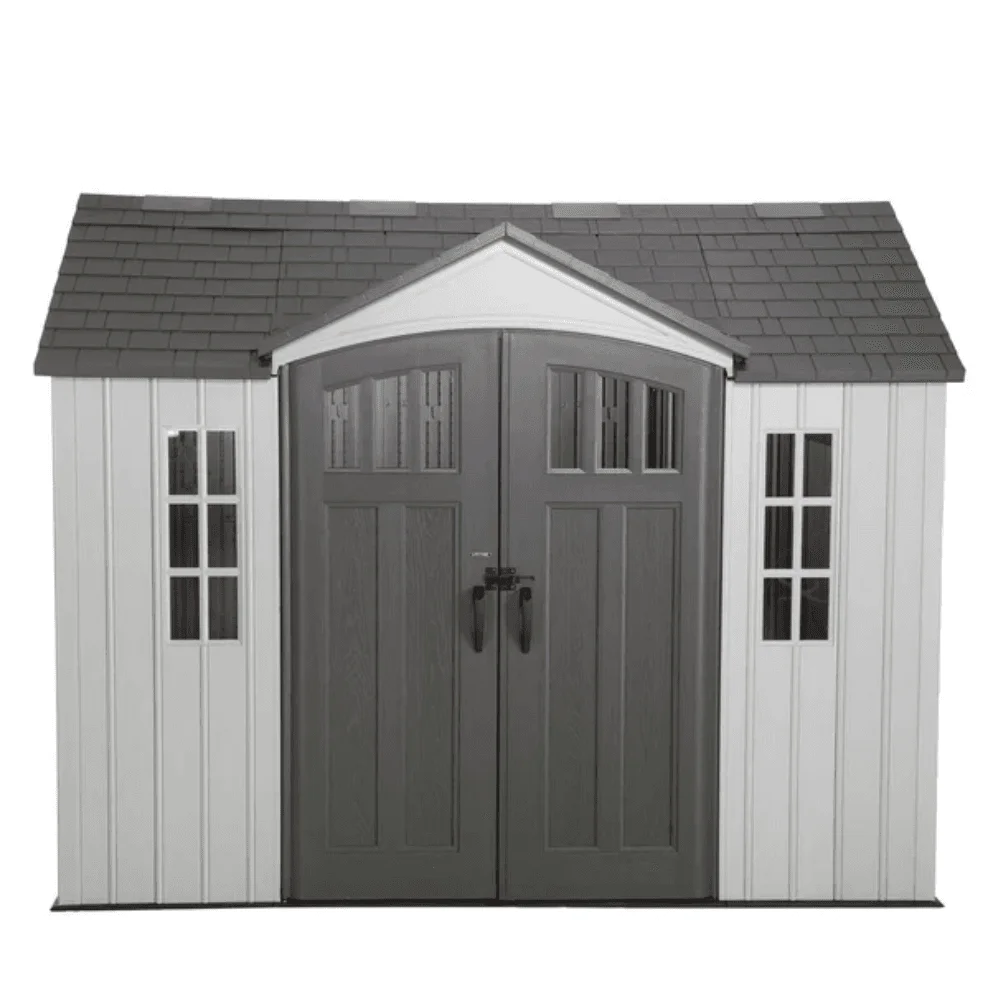 Lifetime 10′ x 8′ Outdoor Storage Shed, Gray