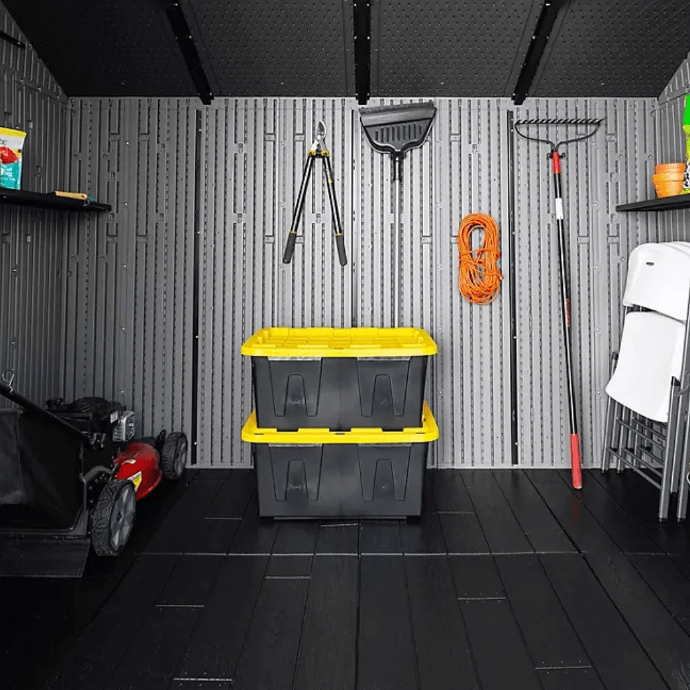Lifetime 10′ x 8′ Outdoor Storage Shed, Gray thumbnail 6