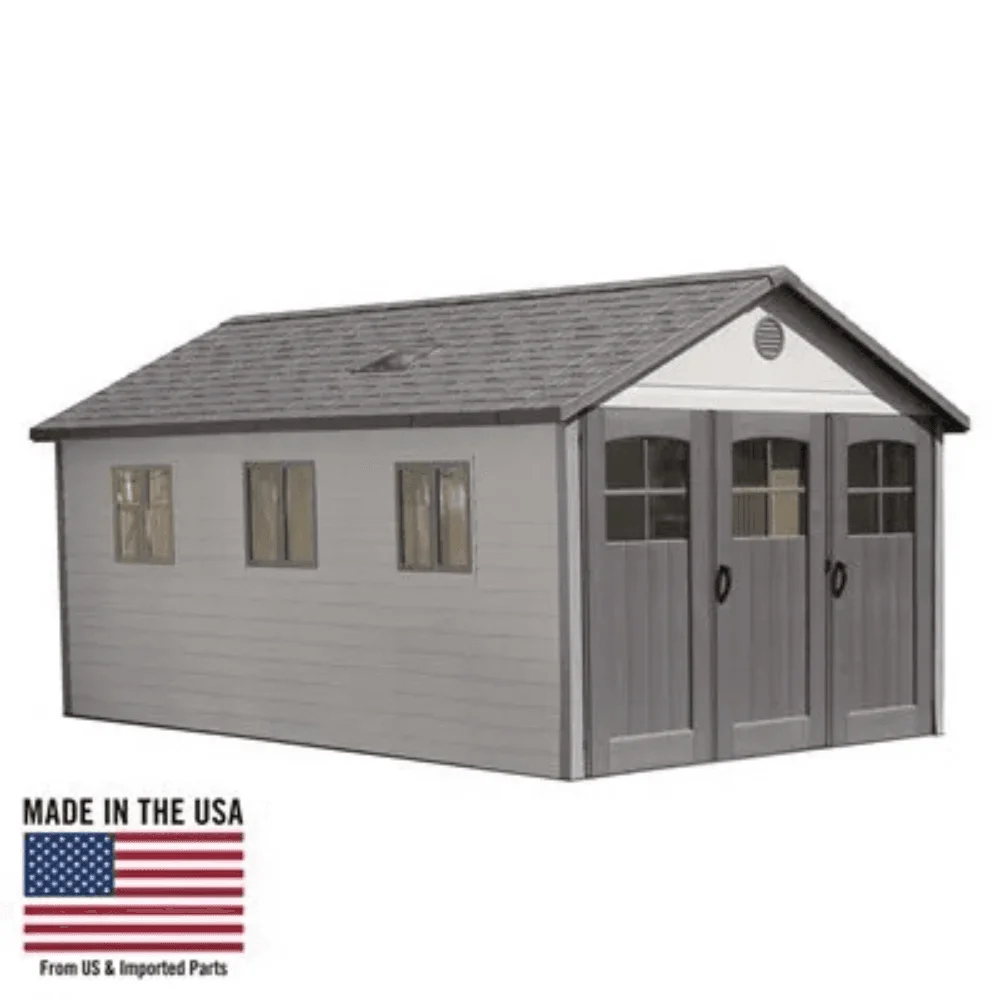 Lifetime 11×21 Storage Garage Kit W/ 9 Ft Wide Doors (60237)
