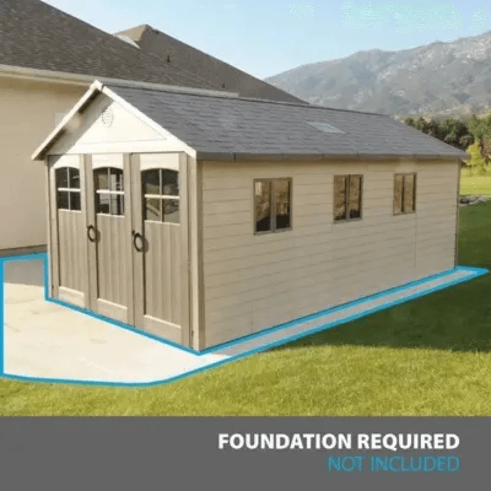 Lifetime 11×21 Storage Garage Kit W/ 9 Ft Wide Doors (60237) thumbnail 2