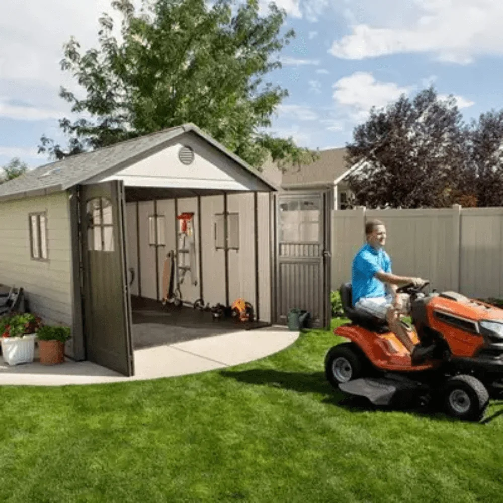 Lifetime 11×21 Storage Garage Kit W/ 9 Ft Wide Doors (60237) thumbnail 6