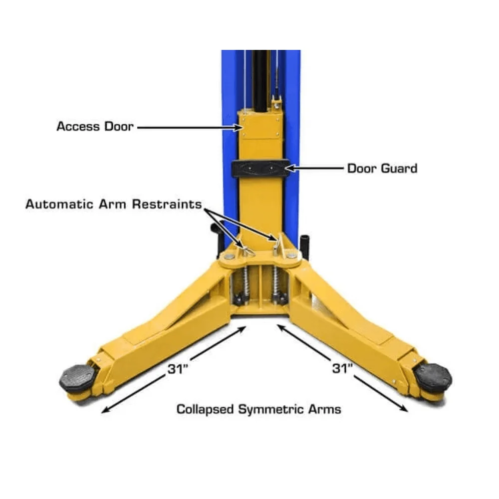 Platinum 12000 LB Certified 2-Post Lift – Atlas PVL-12 thumbnail 3