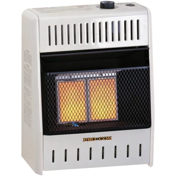 ProCom Reconditioned Dual Fuel Ventless Infrared Heater – 10,000 BTU, T-Stat Control – Model# MD2TPA-R thumbnail 2