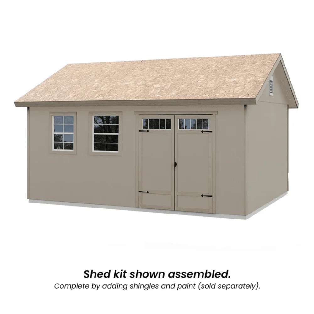 Scarsdale 12 ft. W x 16 ft. D Wood Storage Shed thumbnail 3