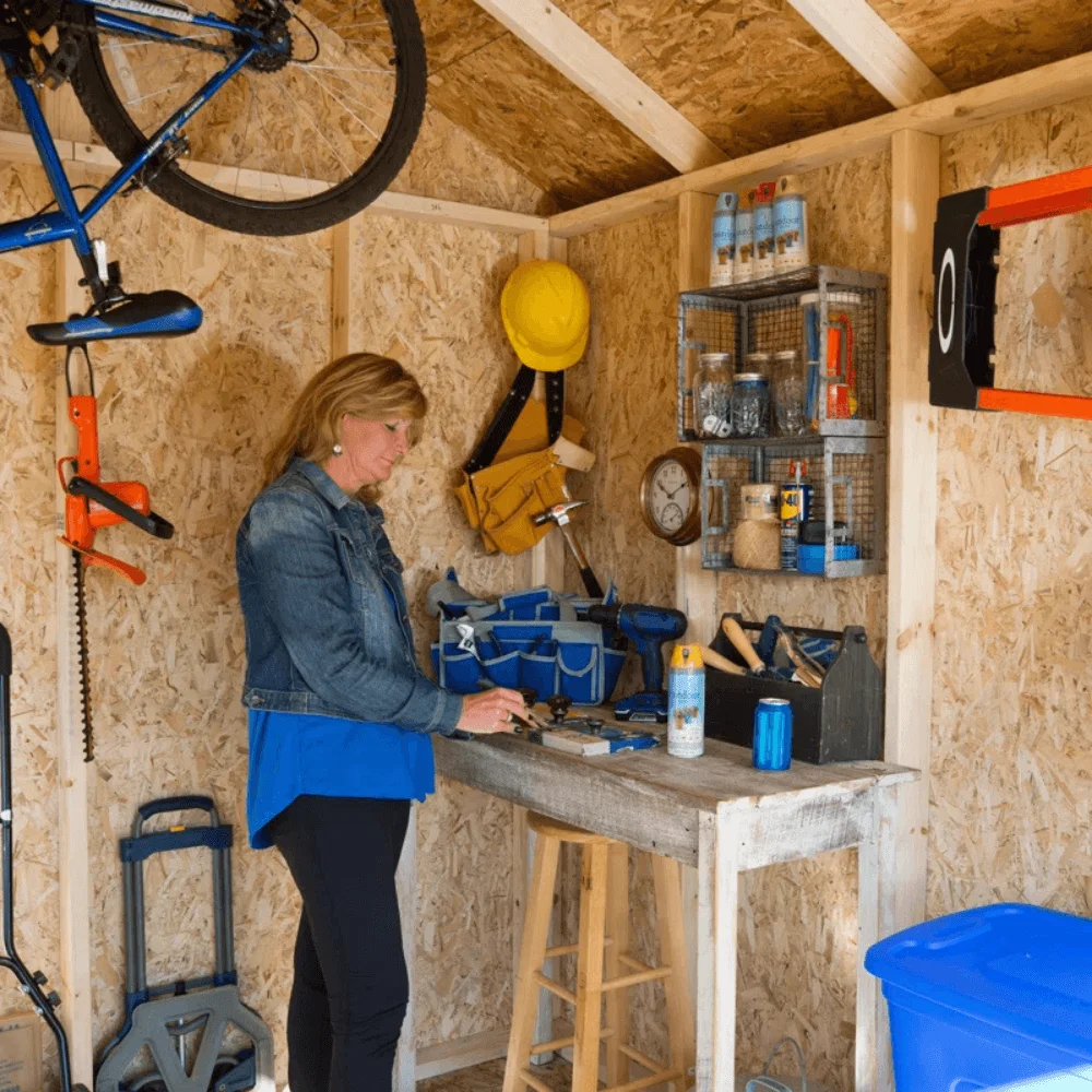 Scarsdale 12 ft. W x 16 ft. D Wood Storage Shed thumbnail 4