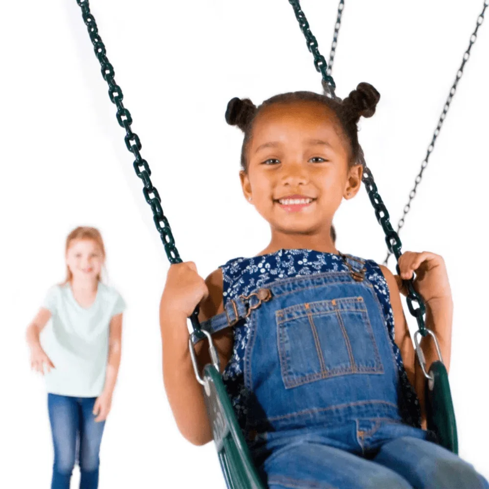 Sportspower Alta Oaks 10′ Heavy Duty Swing Set with Lifetime Warranty on 6′ Double Wall Slide thumbnail 6