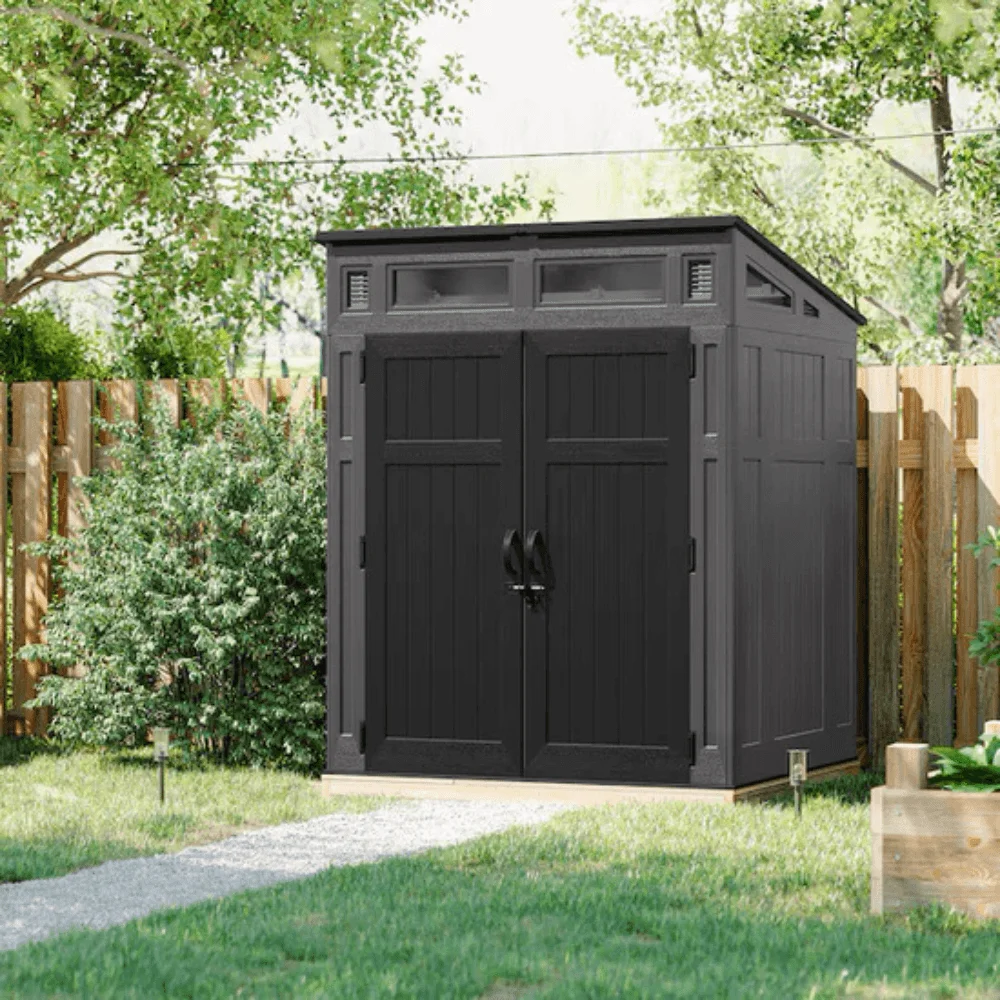 Suncast 6-ft x 5-ft Resin Shed Lean-to Resin Storage Shed (Floor Included) thumbnail 2