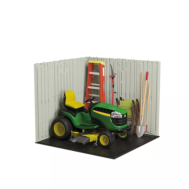 Suncast 7′ x 7′ Modernist Resin Outdoor Storage Shed thumbnail 6