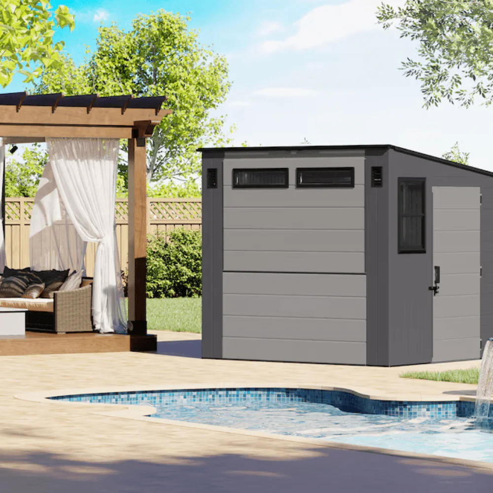 Suncast 8-ft x 7-ft Resin Shed (Floor Included) thumbnail 2