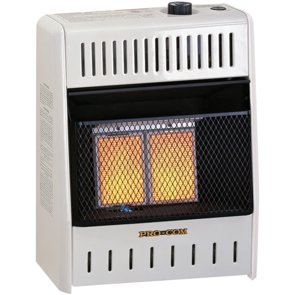 Avenger Reconditioned Dual Fuel Ventless Infrared Gas Space Heater – 10,000 BTU, T-Stat Control – Model# FDT1IRA-R