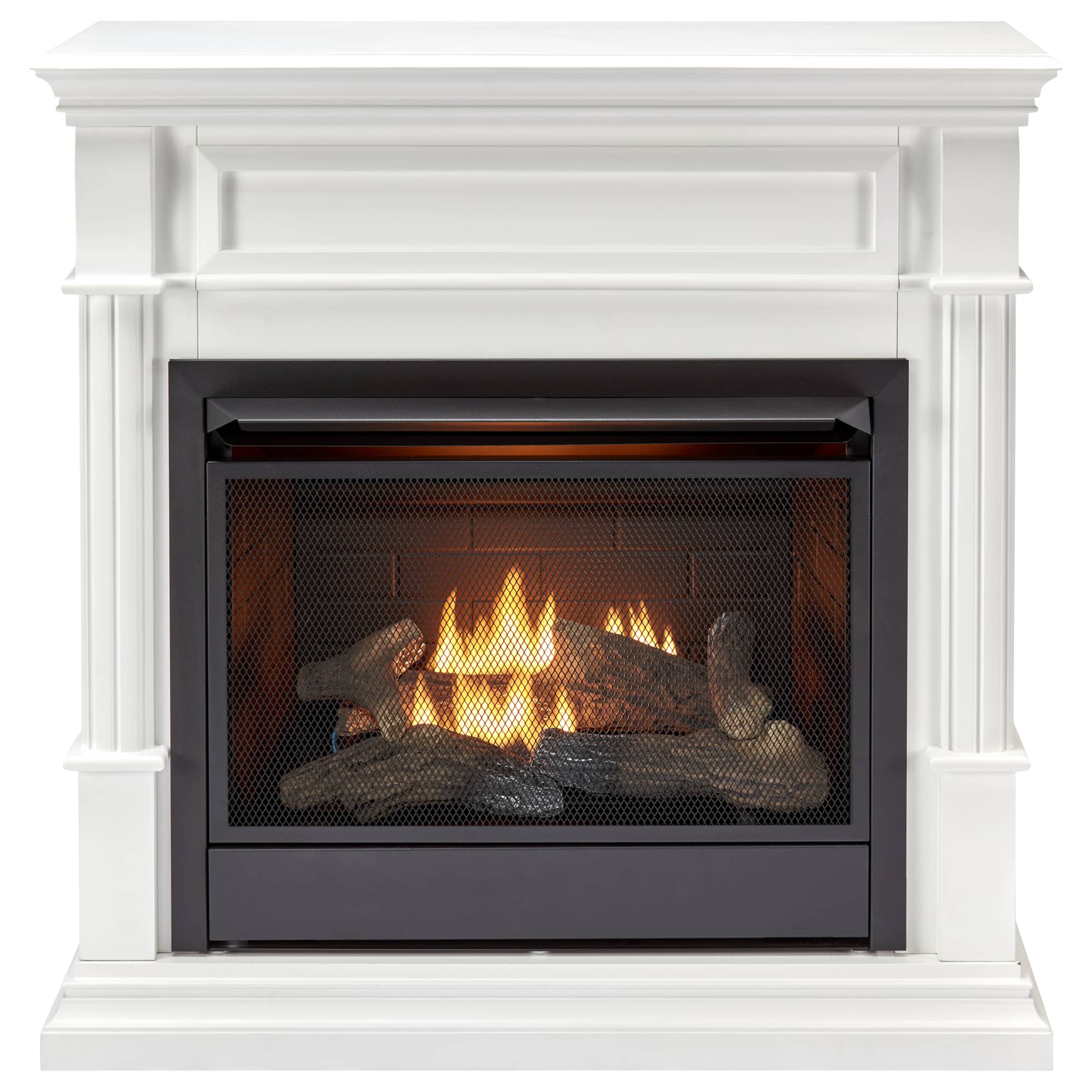 Duluth Forge Full Size Electric Fireplace – Remote Control, Apple Spice Finish – Model# EL1350-4-AS