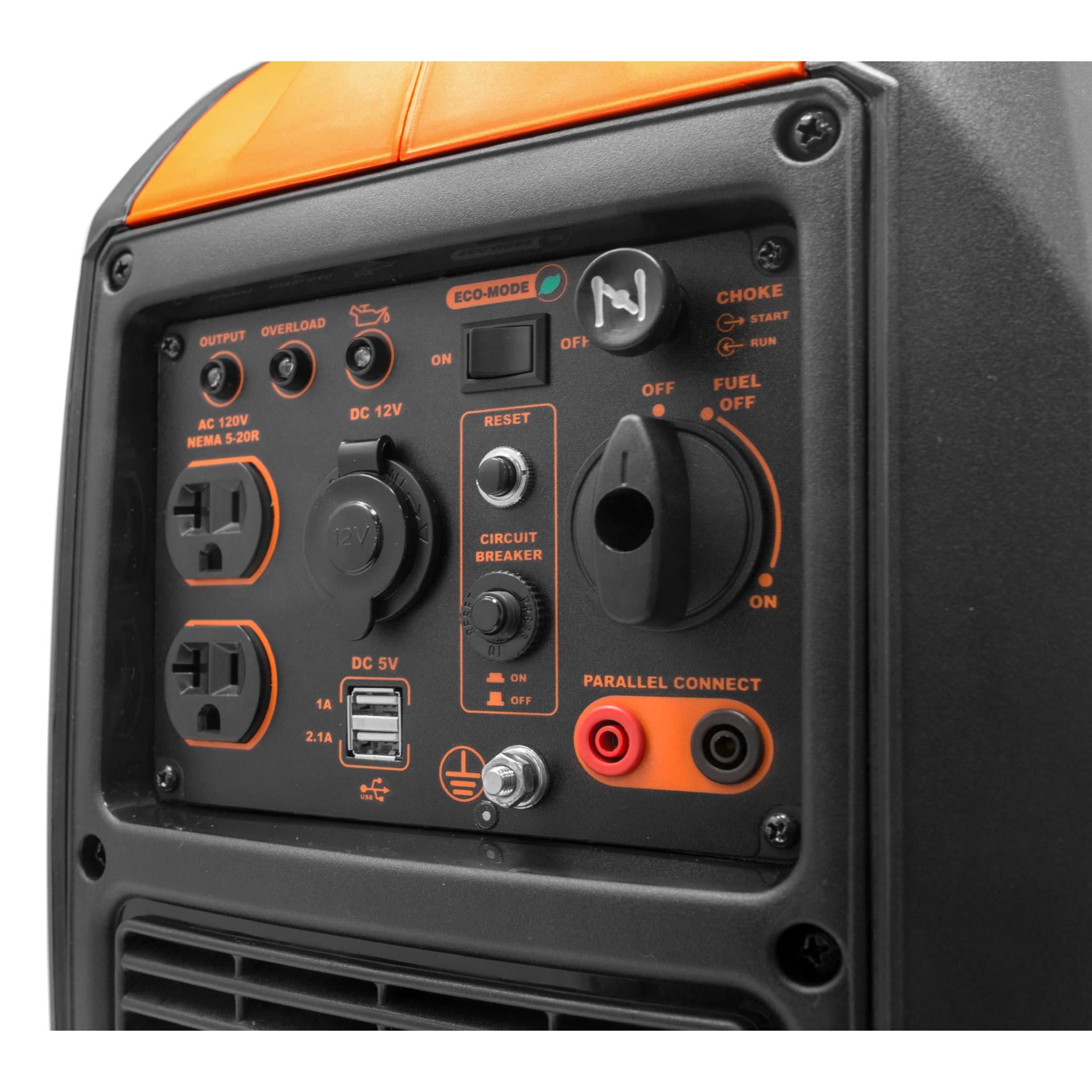 WEN 56203i Super Quiet 2000-Watt Portable Inverter Generator with Fuel Shut-Off thumbnail 3