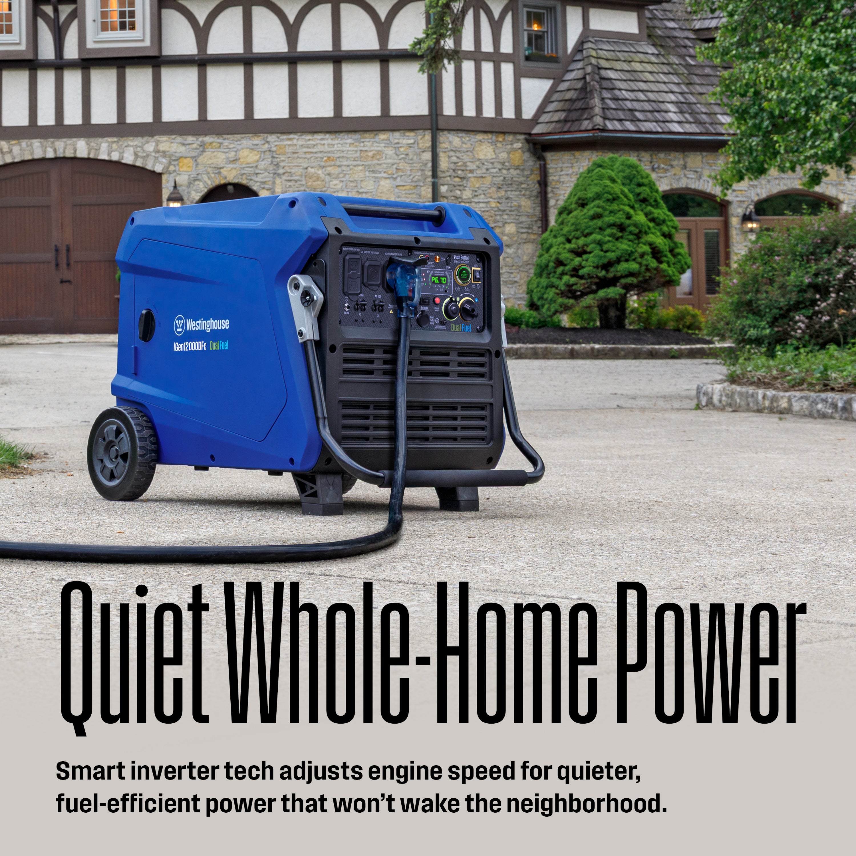 Westinghouse iGen12000DFC 12,000-Watt Dual Fuel Inverter Generator with CO Sensor thumbnail 4