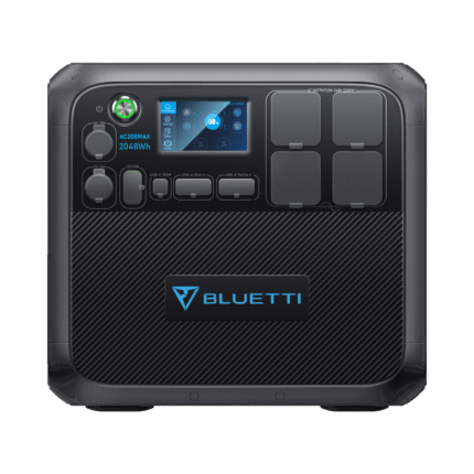 Bluetti Portable Generator 2200W With 350W Solar Panel Included, AC200MAX 2048Wh Solar Generator W/ 4 2200W AC Outlets, Expandable to 8192Wh for Home Backup