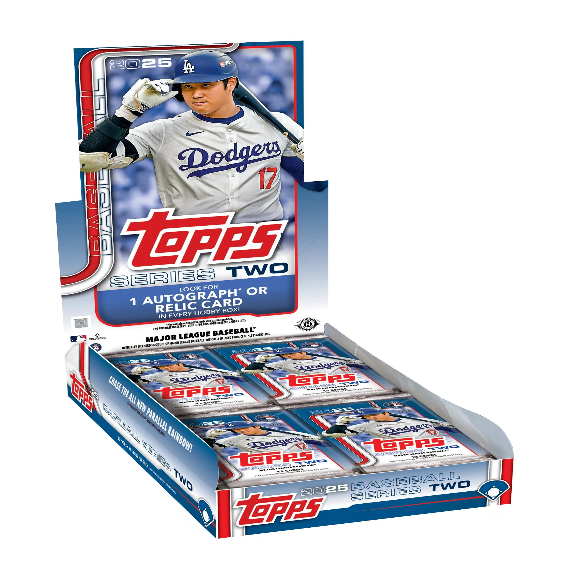 0a06ca98c6b62a33e6d6cbc6ffcdacc61686f04a_25TBB2_FGC6156H_BOX 2025 Topps Series 2 Baseball Hobby 12 Box Case - Image 1