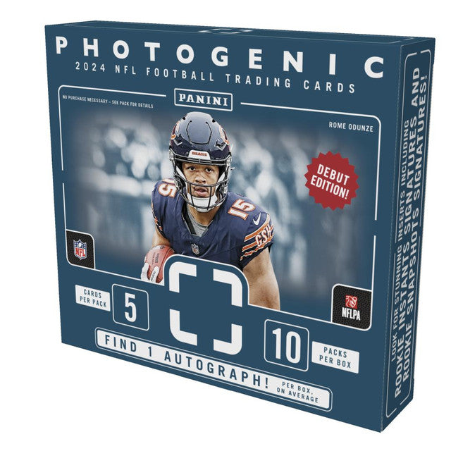 2024-panini-photogenic-football-hobby-box__46686 2024 Panini Photogenic Football Hobby 14 Box Case - Image 1