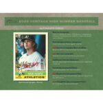 2025 Topps Heritage High Number Baseball Hobby 12-Box Case - Image 7