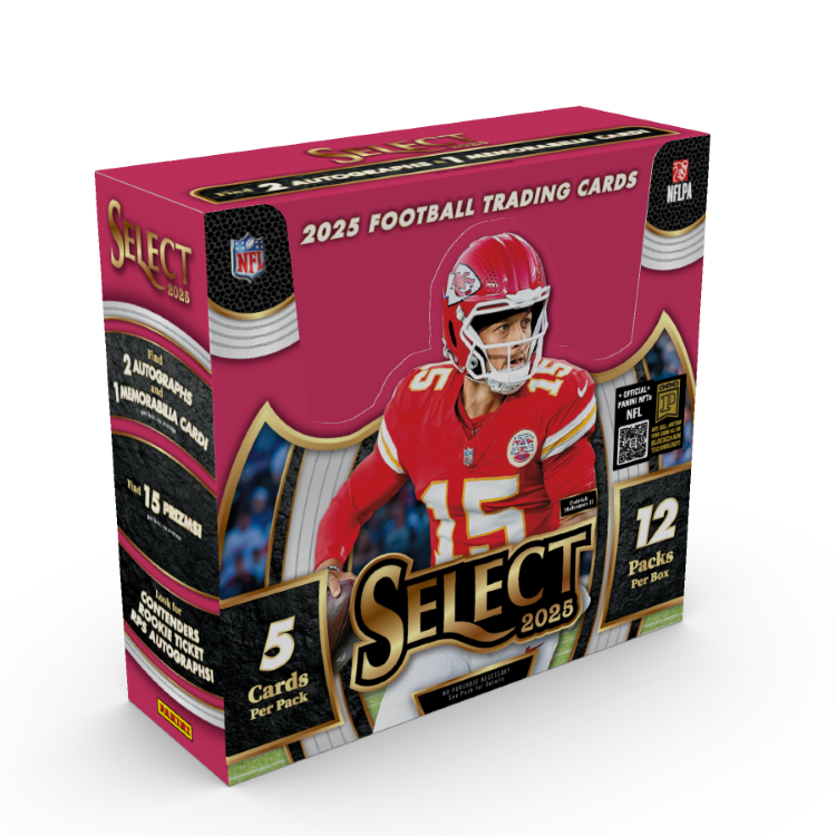2025-select-football-box 2025 Panini Select Football Hobby 12 Box Case - Image 1