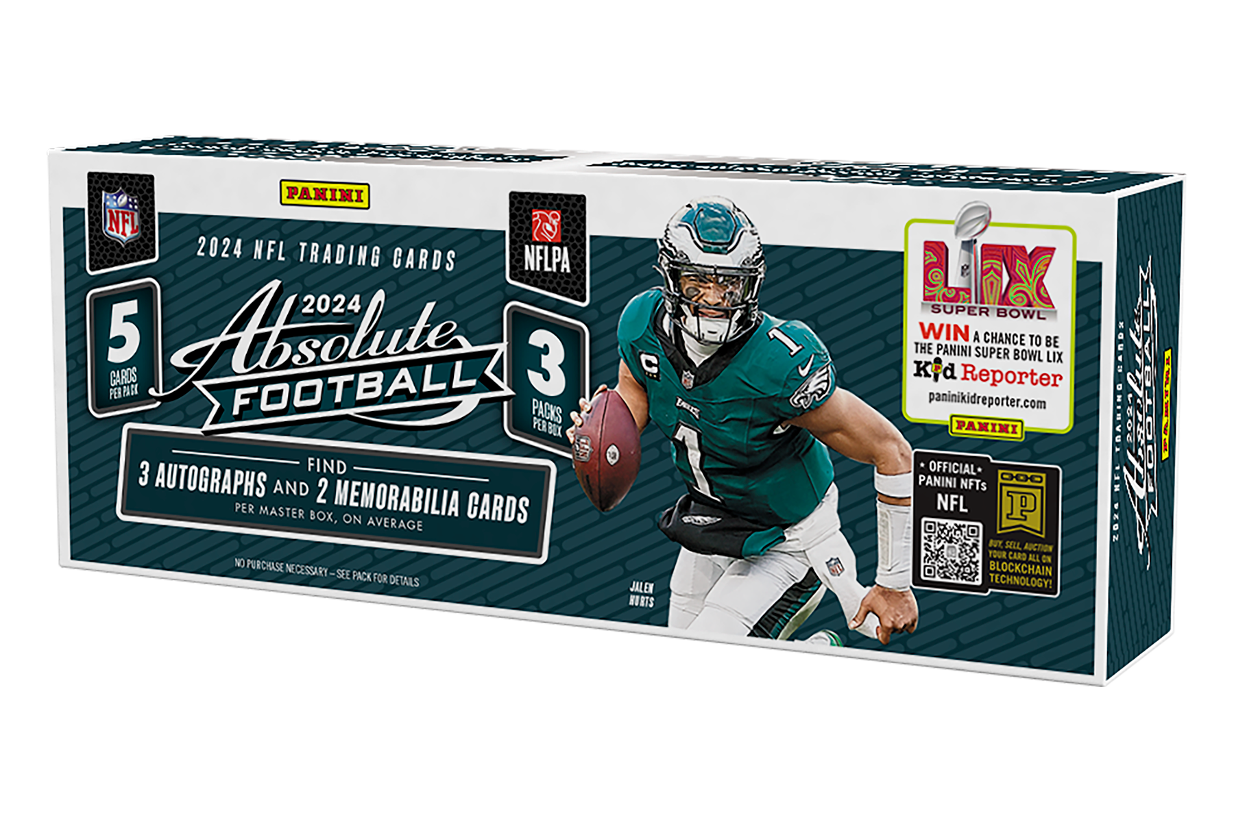 24_absolute_fb_hobby 2024 Panini Absolute Football Hobby 12 Box Case - Image 1