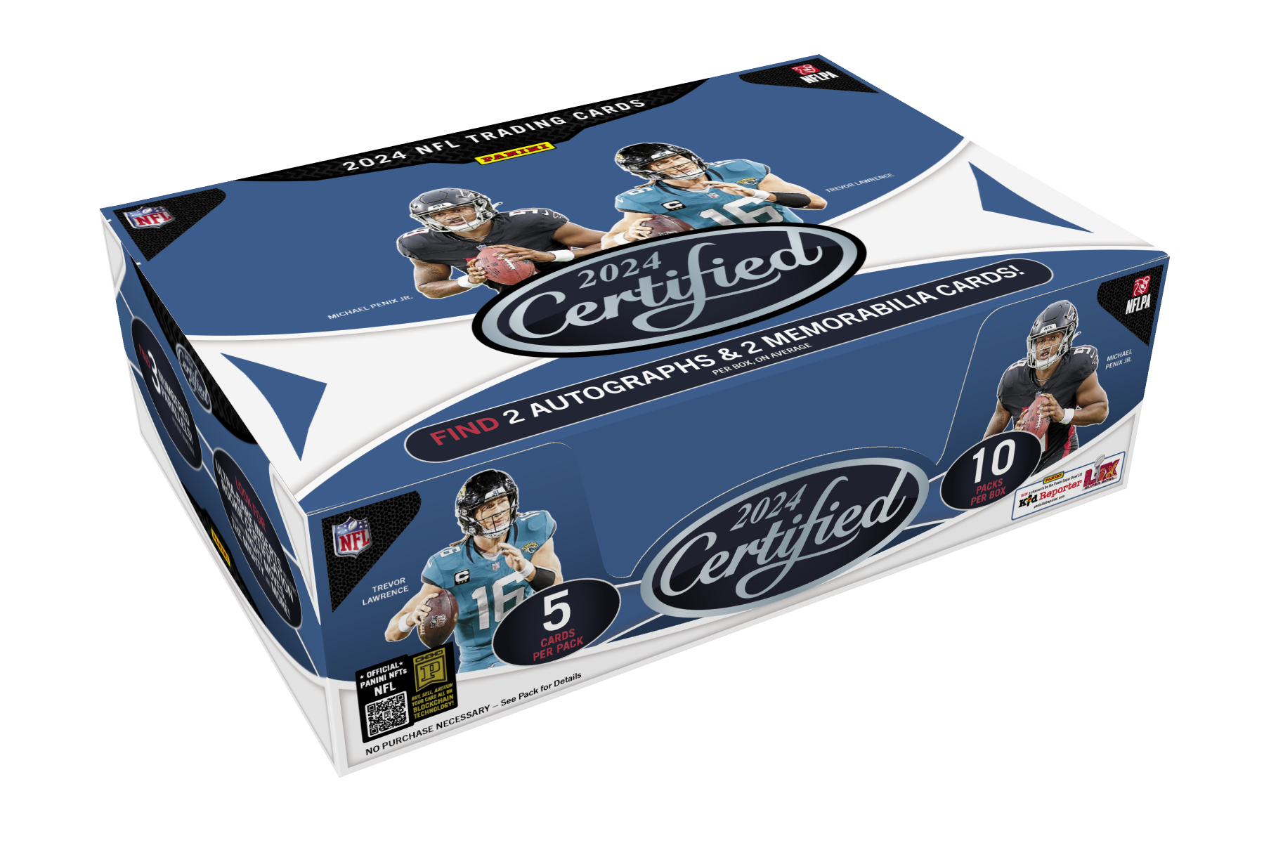 24_certified_fb_hobby_c1964-1_03 2024 Panini Certified Football Hobby 16 Box Case - Image 1