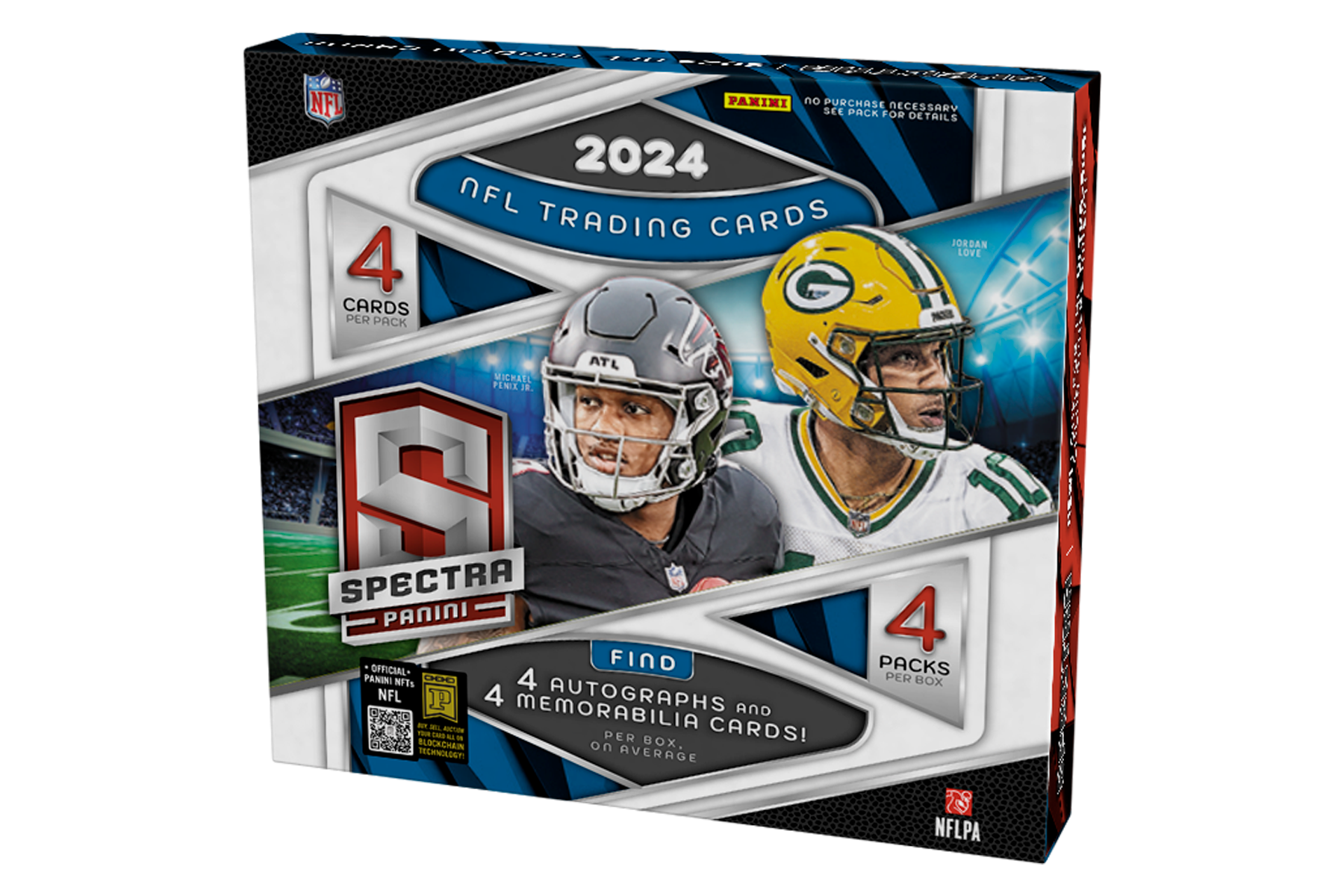 24spectrafb_hobbybox_030309d_02 2024 Panini Spectra Football Hobby 8 Box Case - Image 1