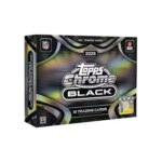 2025 Topps Chrome Black Football Hobby 12 Box Case