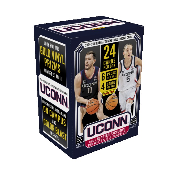 25-uconn-box-set-nil-npp-blaster-c2919-v245626505-nwm 2024-25 Panini NIL University of Connecticut Basketball Hobby Blaster 20 Box Case - Image 1